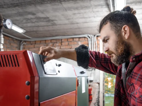 man-using-generator